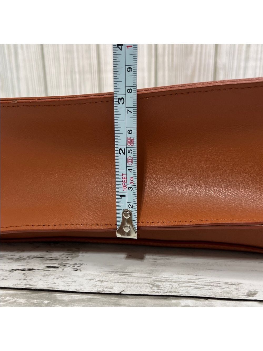 Le Junev Brown Leather Crossbody Shoulder Bag Messenger Satchel - Picture 9 of 11